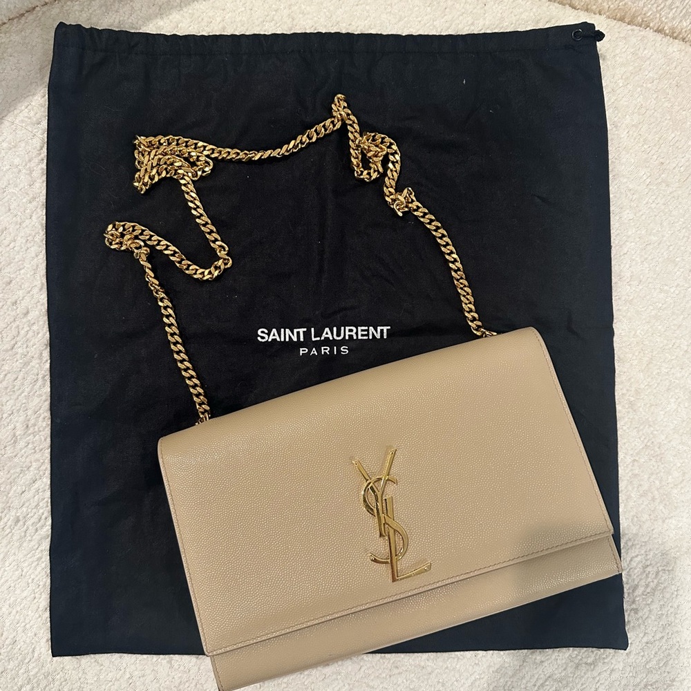 YSL Kate Medium Grain de Poudre Shoulder Bag